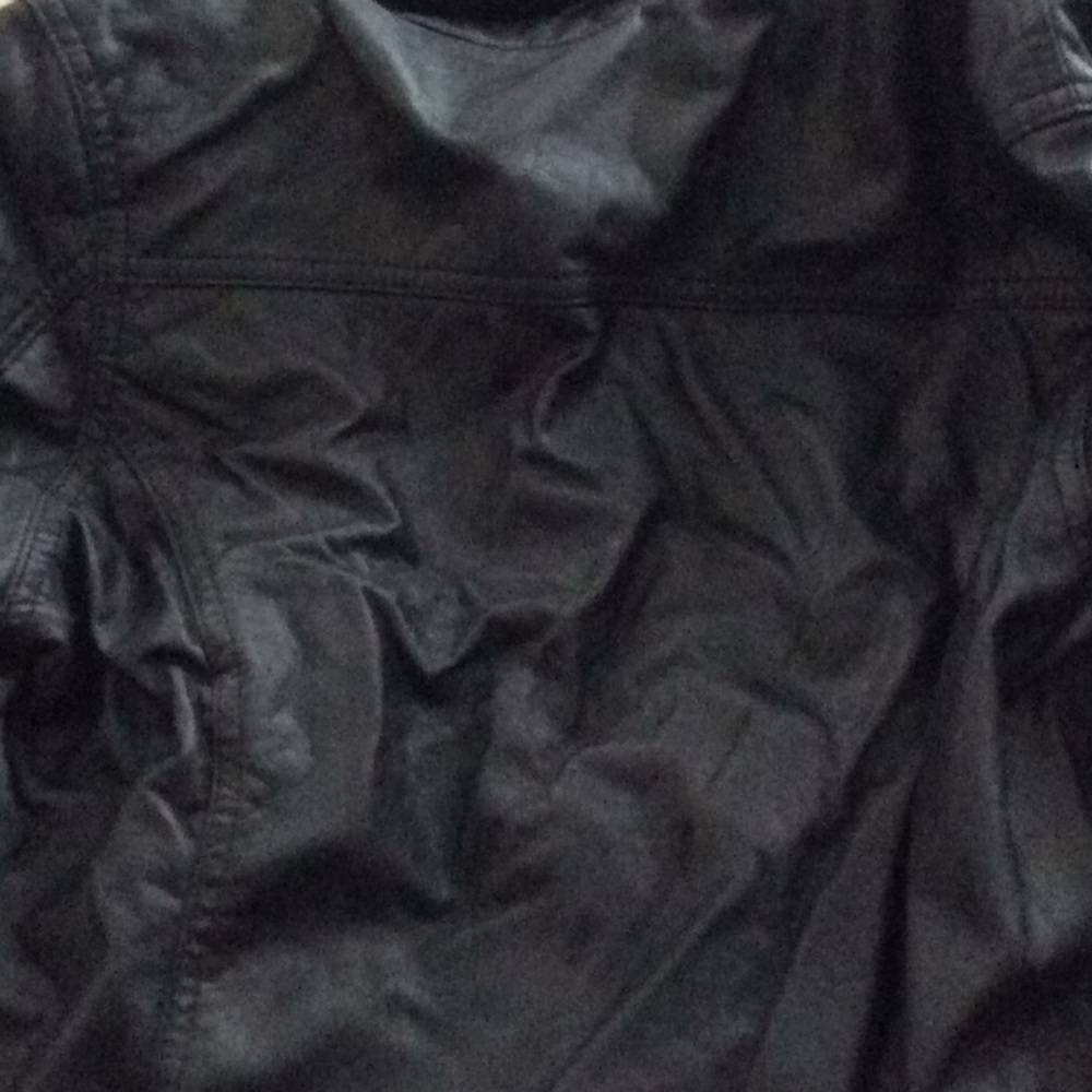 Black leather jacket